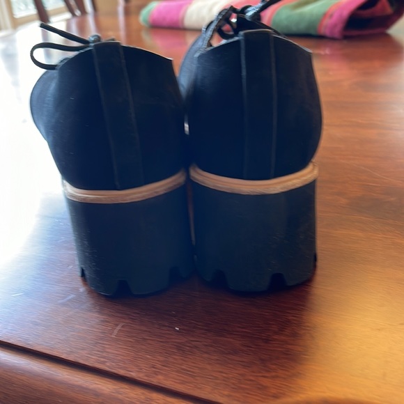 All Black NWOT “flatform” lug wedge sandals. Black Euro size 38 (7 1/2 -… - Picture 7 of 9